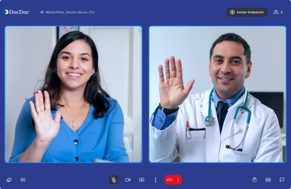 Pantalla que muestra consultas online