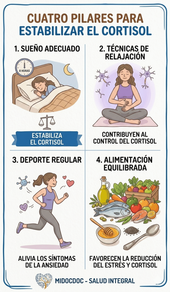 Dra. Antonella Grisafi, cardióloga de MiDocDoc, en su consultorio médico brindando consejos sobre salud cardiovascular y control del estrés.